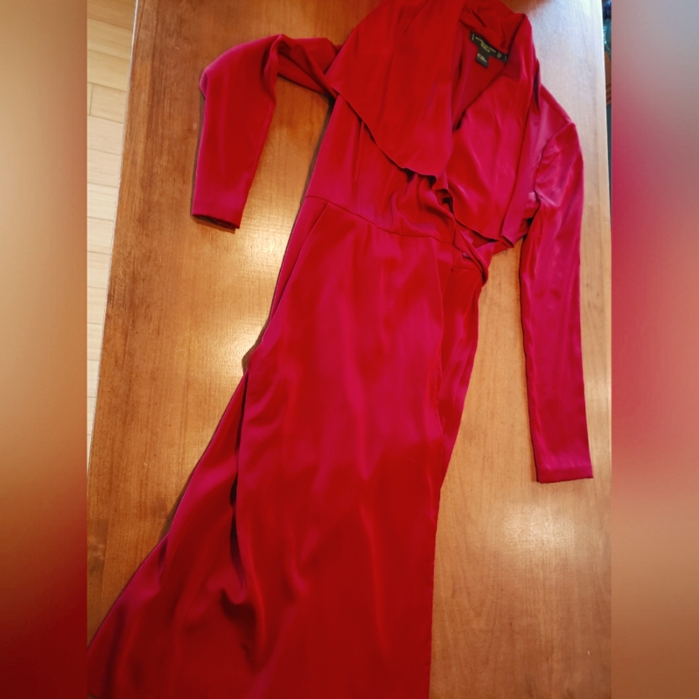 Shanghai Tang red silk dress